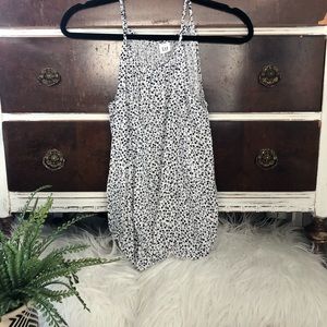 Gap floral high neck tank top